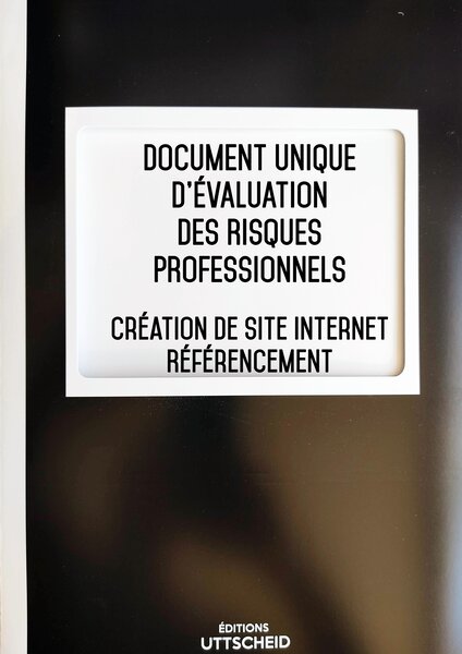 Document unique d'évaluation des risques professionnels métier (Pré-rempli) : Création de site Internet - Référencement UTTSCHEID