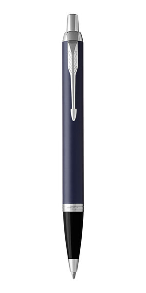 PARKER IM Stylo bille bleu mat recharge bleue pointe moyenne Coffret cadeau