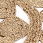 vidaXL Tapis fait à la main Jute tressée 150 cm