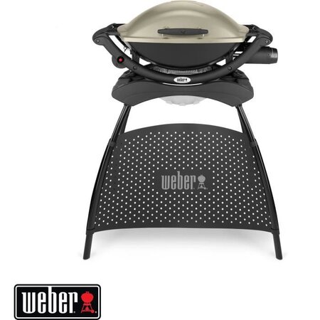 WEBER - Barbecue a gaz - Q 2000 stand - 9 couverts - Beige