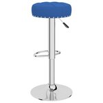 vidaXL Tabourets de bar lot de 2 bleu tissu