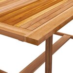 vidaXL Ensemble à manger de jardin 9Pièces bois d'acacia solide textilène