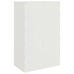 vidaXL Buffet blanc 67x39x107 cm acier