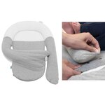 Babymoov réducteur de lit bébé 3 en 1 cloudnest blanc et gris