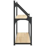 vidaXL Étagère murale 2 niveaux chêne sonoma 60x21x51 cm