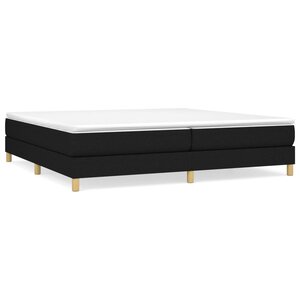 vidaXL Cadre de Lit Noir 200x200 cm Tissu