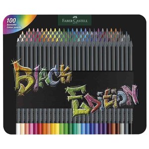 Crayon de couleur Black Edition étui de 100 FABER-CASTELL