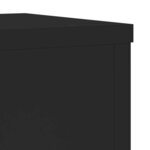 vidaXL Supports pour plantes 2 Pièces noir 25x25x80 cm bois d'ingénierie