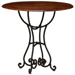 vidaXL Table de salle à manger Bois acacia avec finition miel 80x76 cm