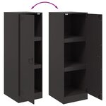 vidaXL Buffet noir 34 5x39x107 cm acier