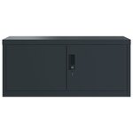 vidaXL Classeur anthracite 90x40x110 cm acier