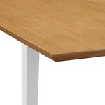 vidaXL Mobilier de salle à manger 3 Pièces MDF Blanc