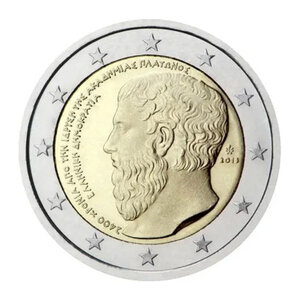 2 euros commémorative Grèce 2013 - Académie de Platon.