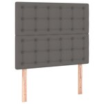 vidaXL Cadre de lit avec tête de lit Gris 100x200 cm Similicuir