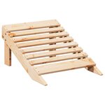 vidaXL Chaise Adirondack avec pouf bois massif de sapin