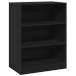 vidaXL Garde-robe noir 77x48x102 cm bois d'ingénierie