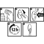 Pack 4 Crochets Permanents Rectangulaires Métal Brossé Adhésifs Taille S Gris x 5 TESA