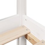 vidaXL Cadre de lit avec tête de lit blanc 90x190cm bois de pin massif