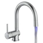 SCHÜTTE Mitigeur d'évier avec LED STELLA chrome