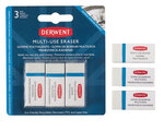 Gomme tout usage Derwent 3 pièces