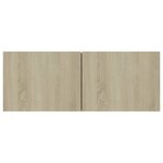 vidaXL Meuble TV Chêne sonoma 80x30x30 cm Bois d’ingénierie