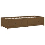 vidaXL Lit de jour Marron miel 75x190 cm Bois de pin massif