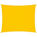 vidaXL Voile de parasol Tissu Oxford rectangulaire 5x6 m Jaune