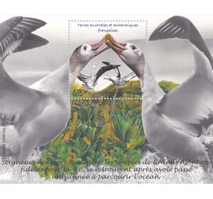 Bloc 1 timbre TAAF - Le Grand Albatros