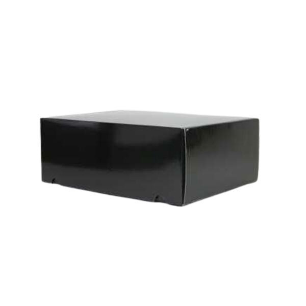 Lot de 25 boites d'expédition en microcannelure noir brillant 340x240x105mm