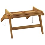 vidaXL Chaise de jardin Bois de teck solide