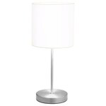 vidaXL Lampes de table 2 Pièces Bouton tactile Blanc E14