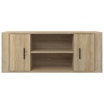 vidaXL Meuble TV Chêne sonoma 100x35x40 cm Bois d'ingénierie