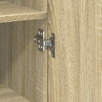 vidaXL Buffet haut chêne sonoma 50x42 5x185 cm bois d'ingénierie