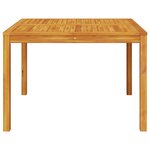vidaXL Table à manger de jardin 110x110x75 cm bois d'acacia massif