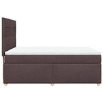 vidaXL Sommier à lattes de lit avec matelas Marron foncé 160x200 cm