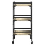 vidaXL Chariot de cuisine chêne sonoma 50x35x75 5 cm bois d'ingénierie