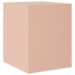 vidaXL Tables de chevet 2 Pièces rose 34 5x39x44 cm acier