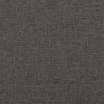 vidaXL Fauteuil avec pieds à bascule et tabouret Gris foncé Tissu
