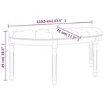 vidaXL Banc Rose 110 5x45x49 cm Velours