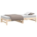 vidaXL Lit coulissant 2x(90x200) cm Bois de pin massif