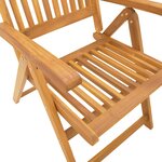 vidaXL Ensemble à manger de jardin 3 Pièces Bois d'acacia solide
