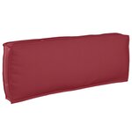 vidaXL Ensemble de coussins pour palettes 2 pièces rouge vin en tissu Oxford