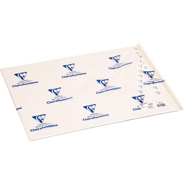 Paquet de 50 feuilles de papier calque uni 50 x 65 cm 90 g CLAIREFONTAINE