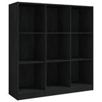 vidaXL Bibliothèque/Séparateur de pièce Noir 104x33 5x110cm Pin massif