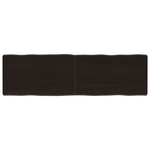 vidaXL Dessus de table bois massif traité bordure assortie