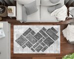 Tapis de salon ALYA 80 x 150 cm - Argenté