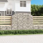 vidaXL Panier de gabions arqué 200x50x160/180 cm Fer galvanisé