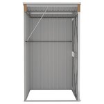 vidaXL Remise de jardin murale Marron 118x100x178 cm Acier galvanisé