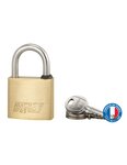 THIRARD - Cadenas à clé Mach 3  laiton  extérieur  anse acier  45mm  2 clés