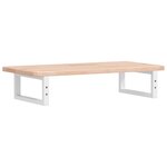 vidaXL Étagère de vasque murale acier et bois de chêne massif